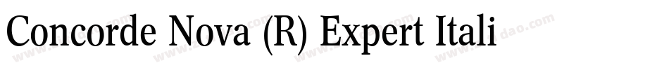 Concorde Nova (R) Expert Italic OsF字体转换